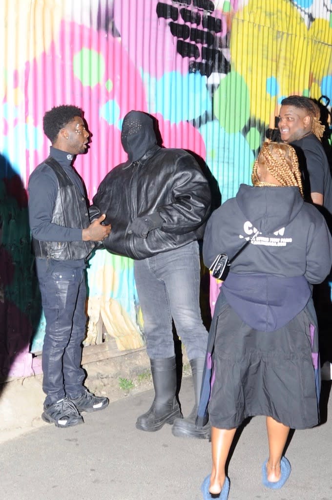 Kanye West Goes Monochrome in All-Black Outfit and Balenciaga x Crocs Boots