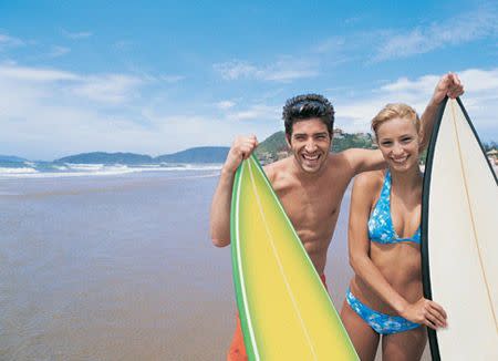 Some simple surf safety will make learning to surf a lot more fun! Photo by Getty Images.