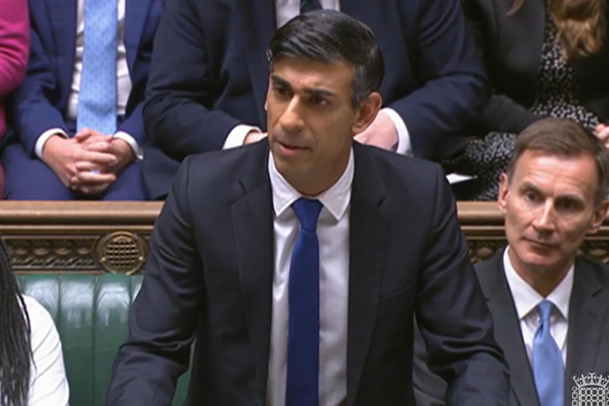 Prime Minister Rishi Sunak said there should be ‘specific pauses’ during Israel’s war with Hamas (PA Wire)