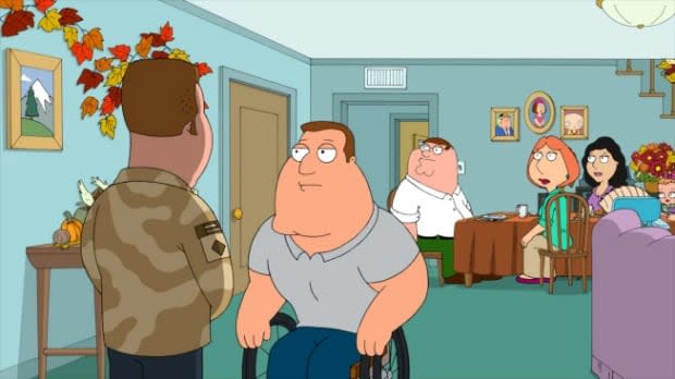 "Family Guy" Thanksgiving episode "Thanksgiving"<p>FOX</p>