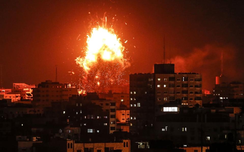 Hamas and its allies fired more than 400 rockets, while Israel carried out more than 160 strikes - AFP