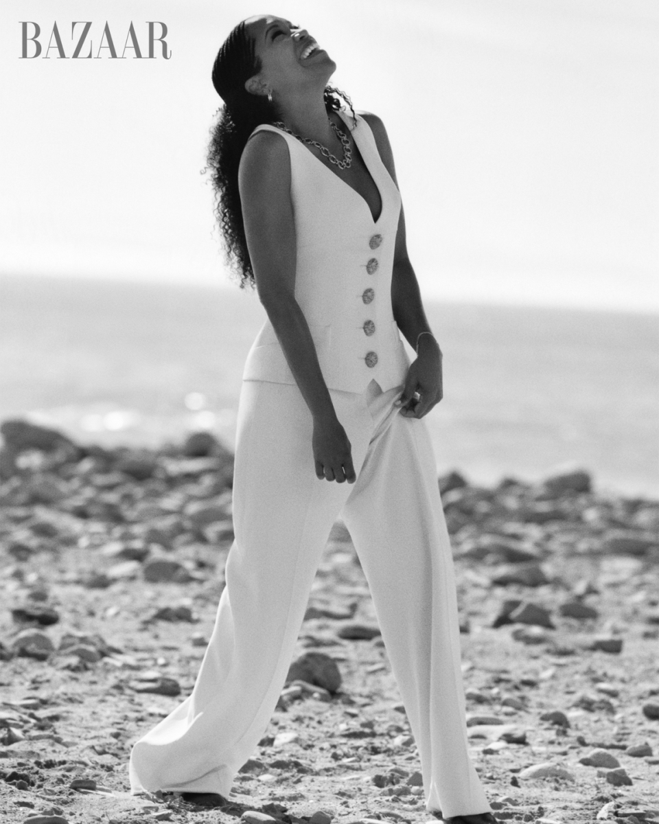 regina king for harpers bazaar april 2024