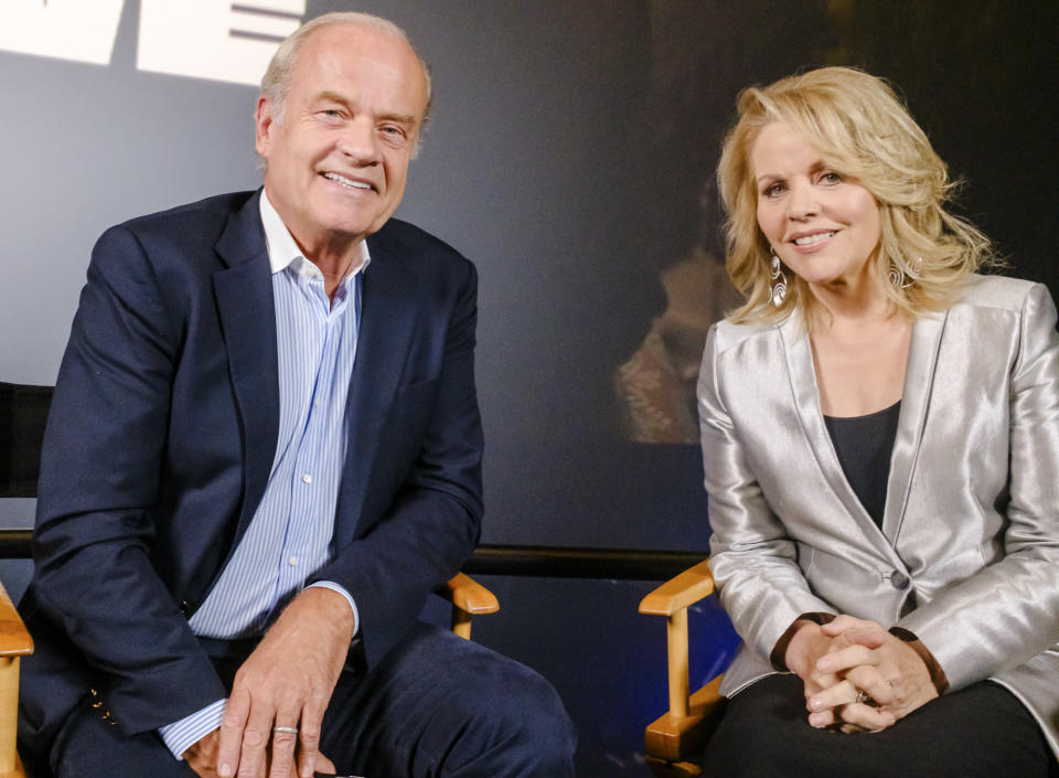 <p>Kelsey Grammer and Renée Fleming take their seats at the New York City premiere of IMAX and Stage Access' new film <em>René</em><em>e Fleming's Cities That Sing: Paris </em>on Sept. 18.</p>