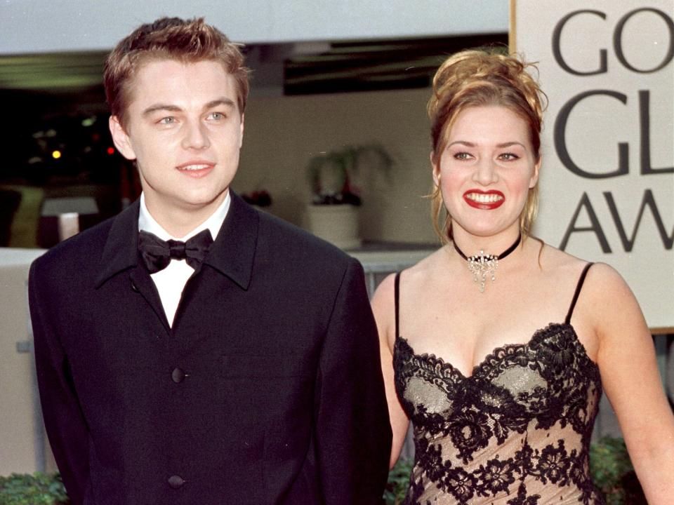 leonardo dicaprio kate winslet