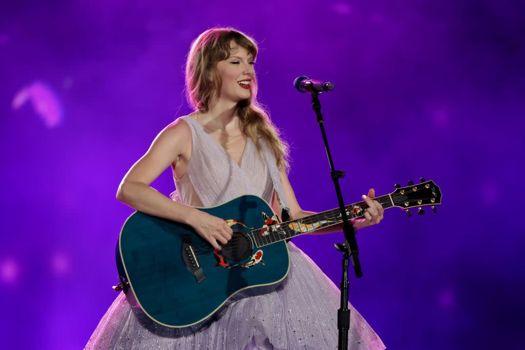 singapore, singapore march 02 editorial use only no book covers taylor swift performs during taylor swift the eras tour at the national stadium on march 02, 2024 in singapore photo by ashok kumartas24getty images for tas rights management