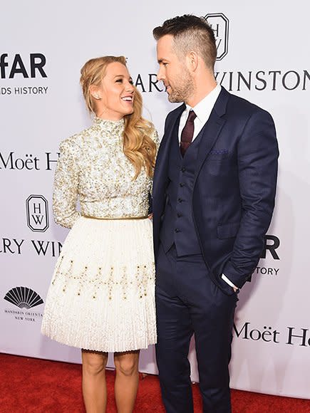 "My wife knows how to work a red carpet, I'll say that. Yeah, she might be the Beyoncé of red carpets. She's turned that into an athletic event." <br>– <a href="http://features.aol.com/video/ryan-reynolds-dishes-science-goes-his-wifes-red-carpet-prep" data-ylk="slk:to AOL BUILD;elm:context_link;itc:0;sec:content-canvas" class="link ">to AOL BUILD</a>