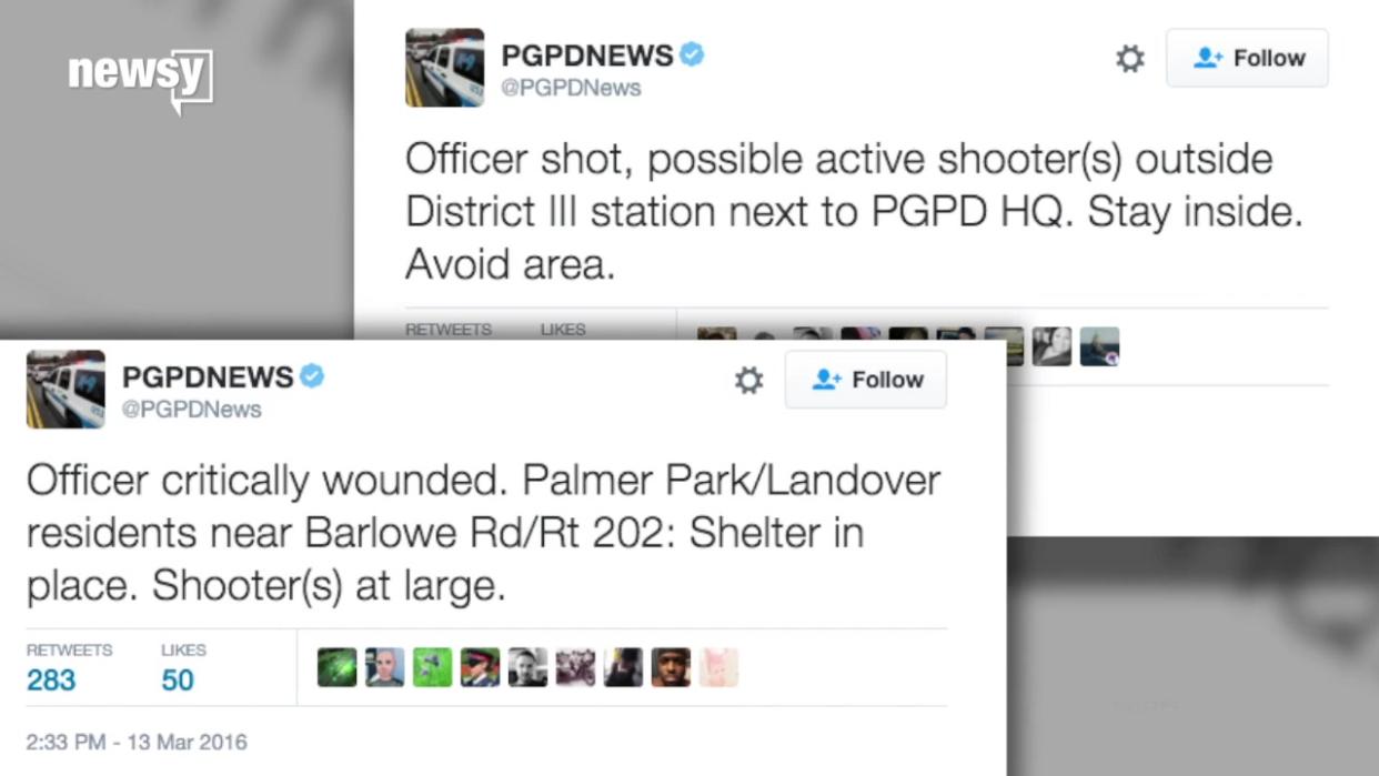 Maryland Officer Critically Injured After Being Shot Outside Station