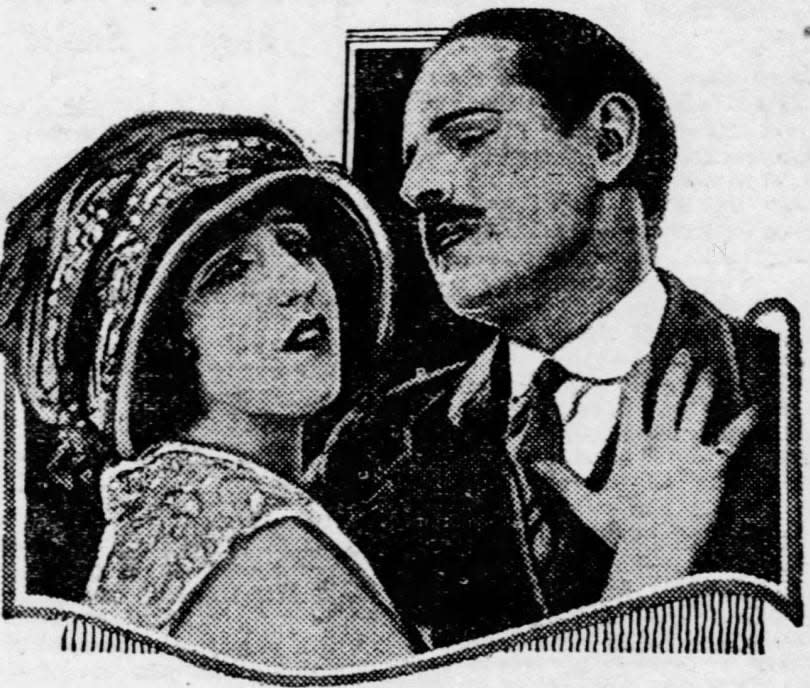Bebe Daniels and David Powell in “The Glimpses of the Moon.”