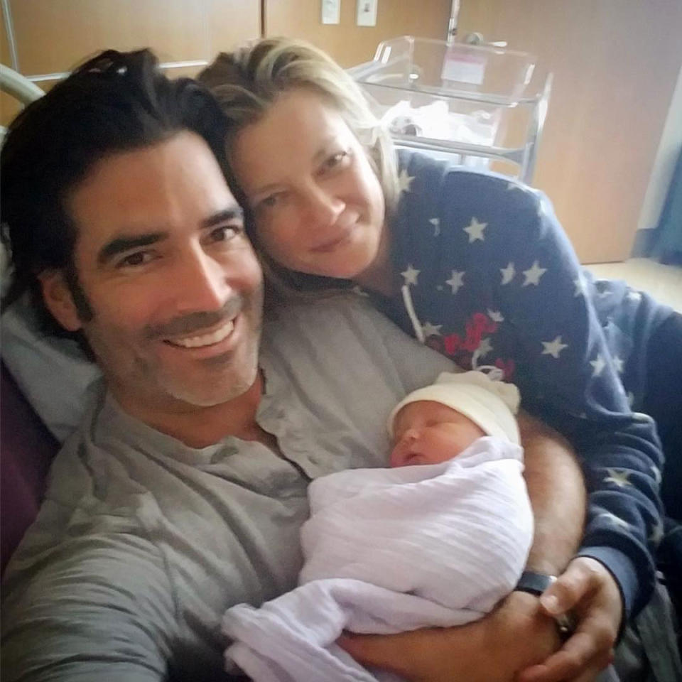 <p>Amy Smart is having a <em>very</em> happy New Year. The actress welcomed her first child, daughter Flora, with her husband Carter Oosterhouse and showed off the little girl in a sweet Instagram photo. “It is with great attitude and pleasure to welcome our little girl Flora to the world,” <span>Smart wrote</span> alongside the picture of herself and Oosterhouse holding the infant in what appeared to be a hospital bed.</p>