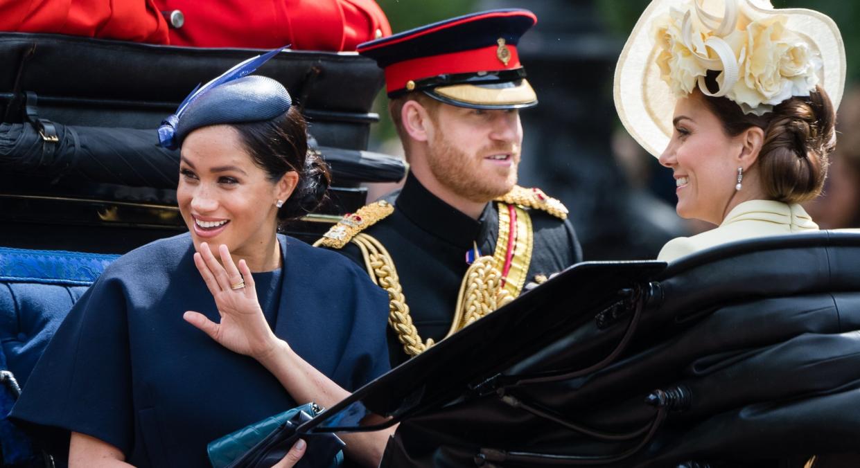 Meghan Markle wore a new ring at Trooping the Colour [Image: Getty]