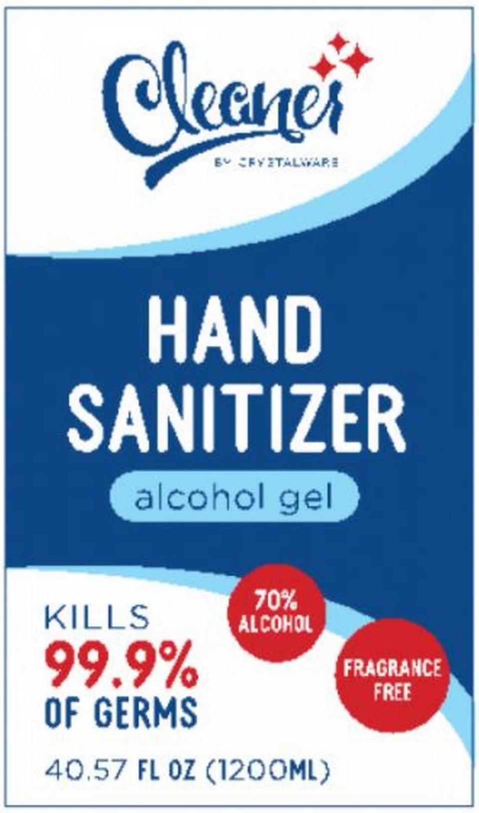 Cleaner Hand Sanitizer.