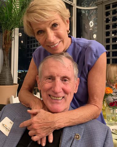 <p>Barbara Corcoran Instagram</p> Barbara Corcoran and Bill Higgins in 2020.