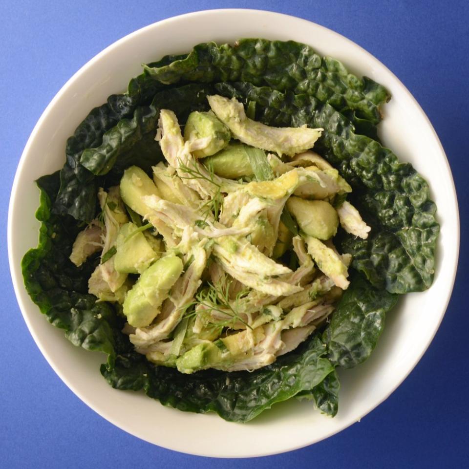 Avocado Chicken Salad with Kale