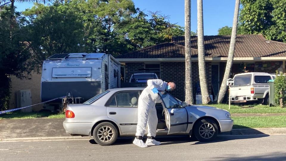 Police have seized a silver Toyota Corolla found near the crime scene. Picture: Greg Stolz