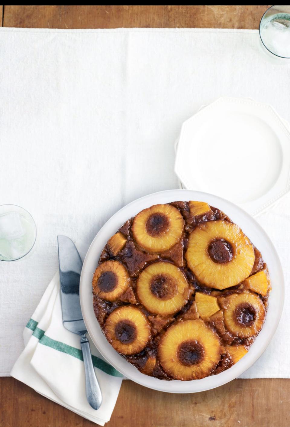 Salted-Caramel Pineapple Upside-Down Cake