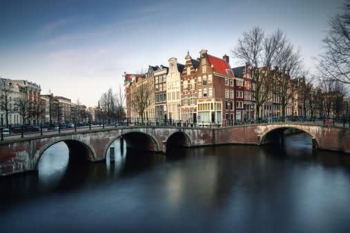 The canals are a defining feature of Amsterdam.