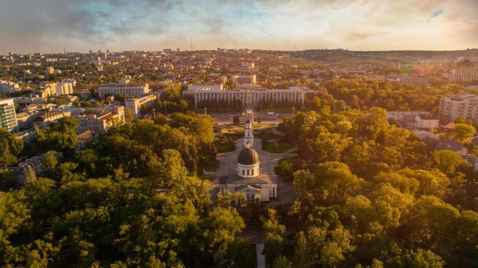 Imagen de la catedral de Chisinau, capital de Moldavia.