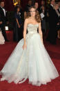 Walle-Mähne und wallendes Tüll-Dress. Wir haben’s ja schon immer geahnt. Sarah Jessica Parker hat den Cinderella-Look voll drauf und bescherte uns bei den Oscars 2009 eine astreine Märchenstunde. (Bild: Getty Images)