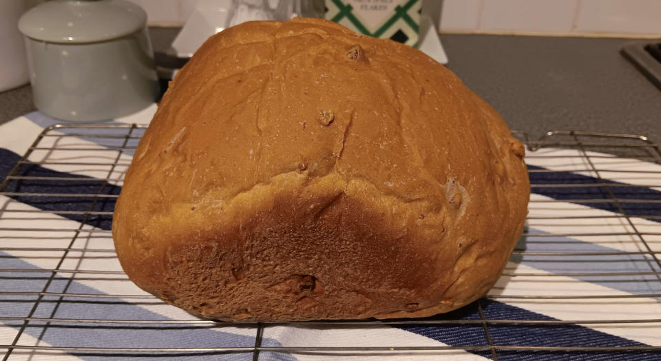 Maple and pecan bread made in the Breville Custom Loaf bread maker