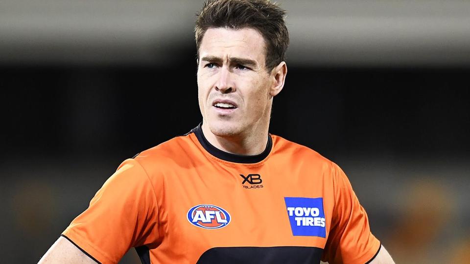 Seen here, GWS Giants forward Jeremy Cameron looks set for a move to the Cats.