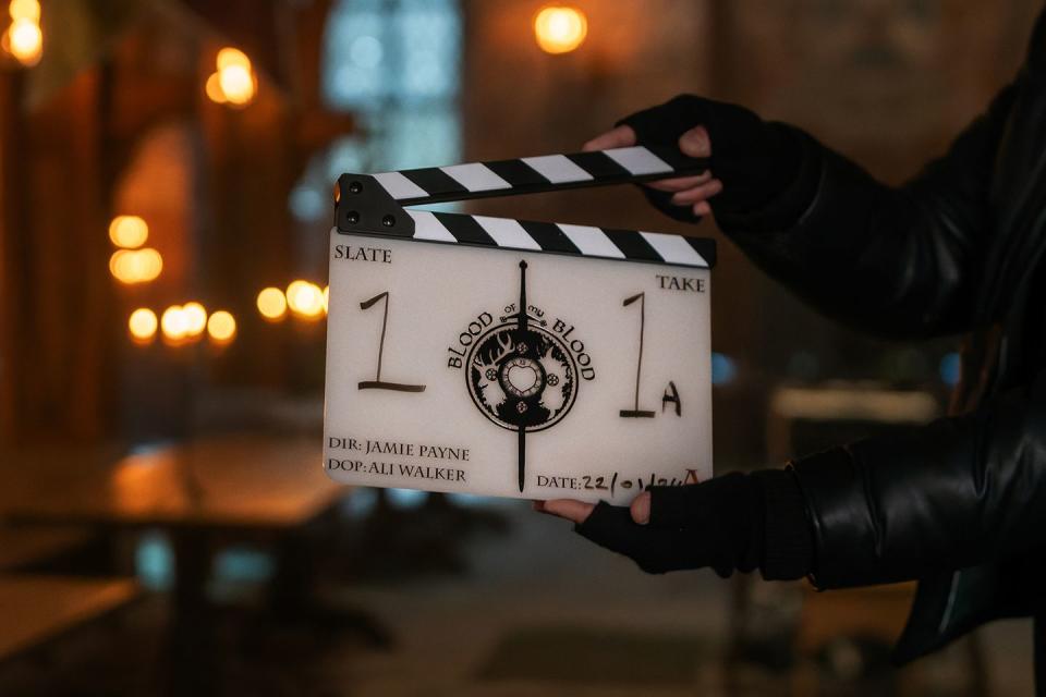 outlander blood of my blood clapperboard