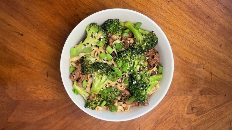 Home Chef's Mongolian-Style Beef Take-Out Noodles