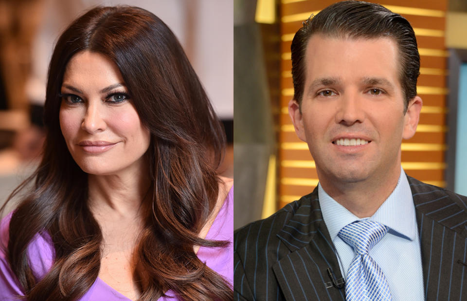 Don Trump Jr. brings Kimberly Guilfoyle to the White House on Independence — and of course they spent time with the president (Photos: Getty Images)