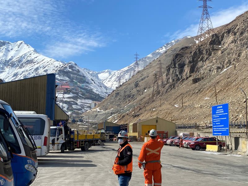 FILE PHOTO: The Codelco El Teniente copper mine, the world's largest underground copper mine is shown near Rancagua