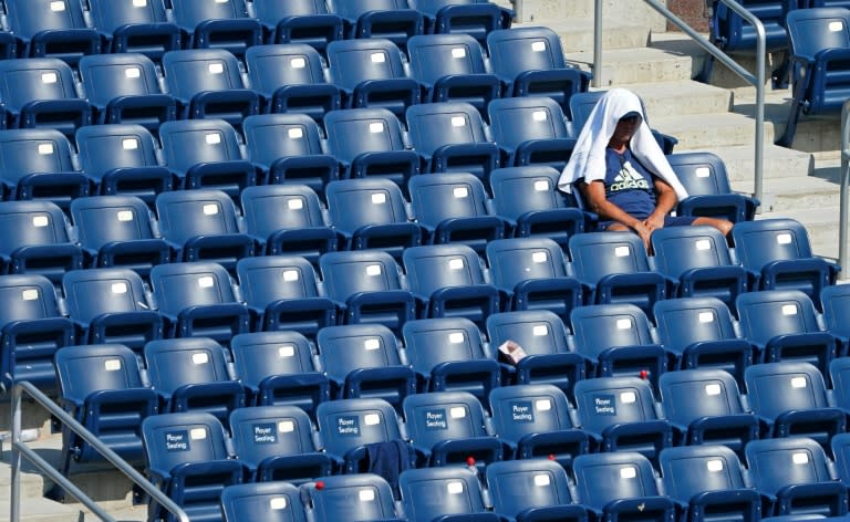 Hot work being a spectator at the US Open