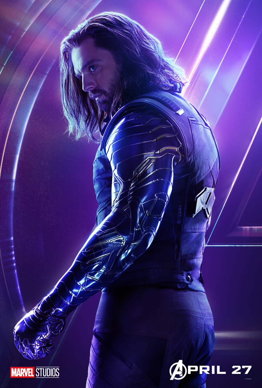 <p>Sebastian Stan’s Bucky Barnes has been defrosted and un-brainwashed by everyone’s favorite new Disney princess, Shuri. (Photo: Marvel Studios) </p>