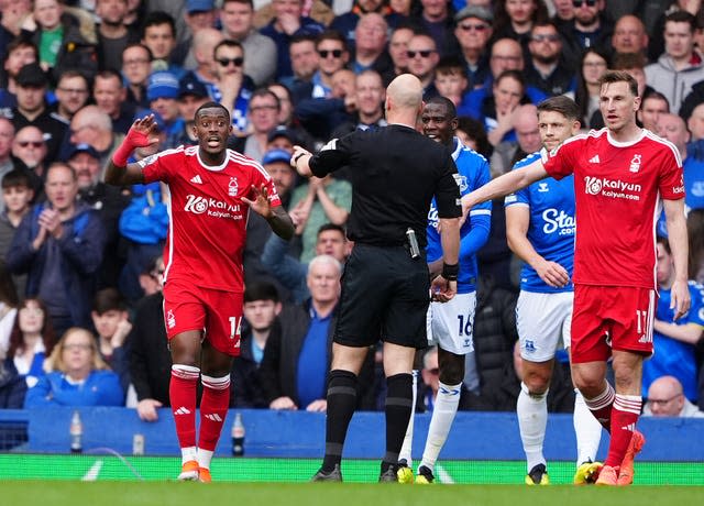 Nottingham Forest left Goodison Park feeling aggrieved