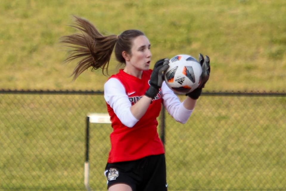 Pinckney goalie Peyton Delongchamp is the reigning Livingston County girls soccer Player of the Year.