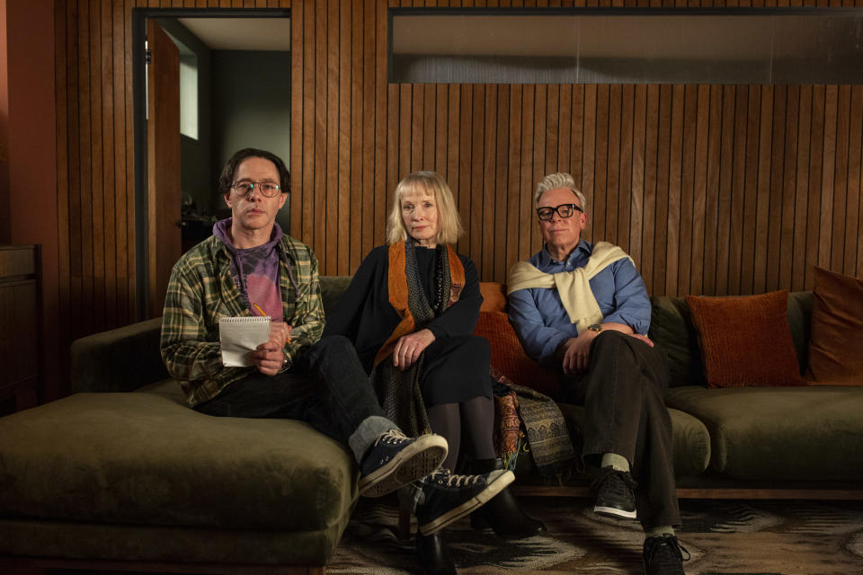 Lindsay Duncan guest stars in Inside No 9 alongside Reece Shearsmith and Steve Pemberton. (BBC/Sophie Mutevelian)