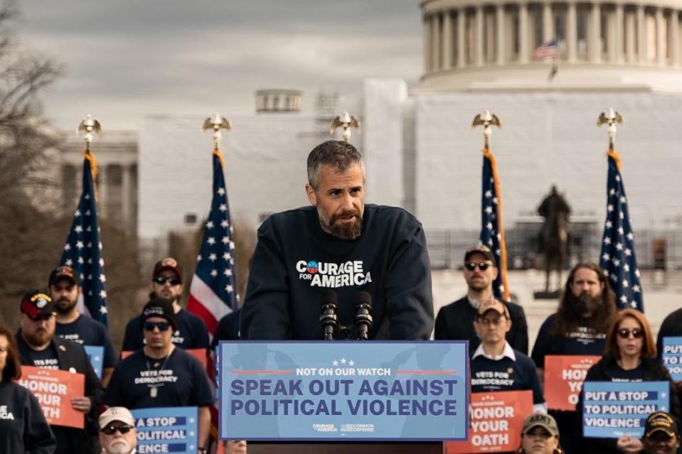 Officer Michael Fanone has partnered with Courage For America to help warn the public against the threat of political violence during the 2024 election year.