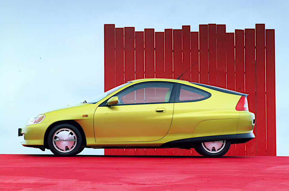 <p><strong>Hybrid cars</strong> are so common nowadays that it is becoming difficult to remember that they were once considered almost freakish. Even by 1990s hybrid standards, the first-generation Honda Insight was very peculiar. This was partly because <strong>Honda</strong> reckoned it needed all the aerodynamic help it could get. The body shape was particularly distinctive, while the rear wheel fairings helped the air pass by with minimal disturbance.</p><p>The slightly earlier <strong>Toyota Prius</strong> hybrid also looked unusual, but it was nothing like as much of an oddball as the Honda.</p>