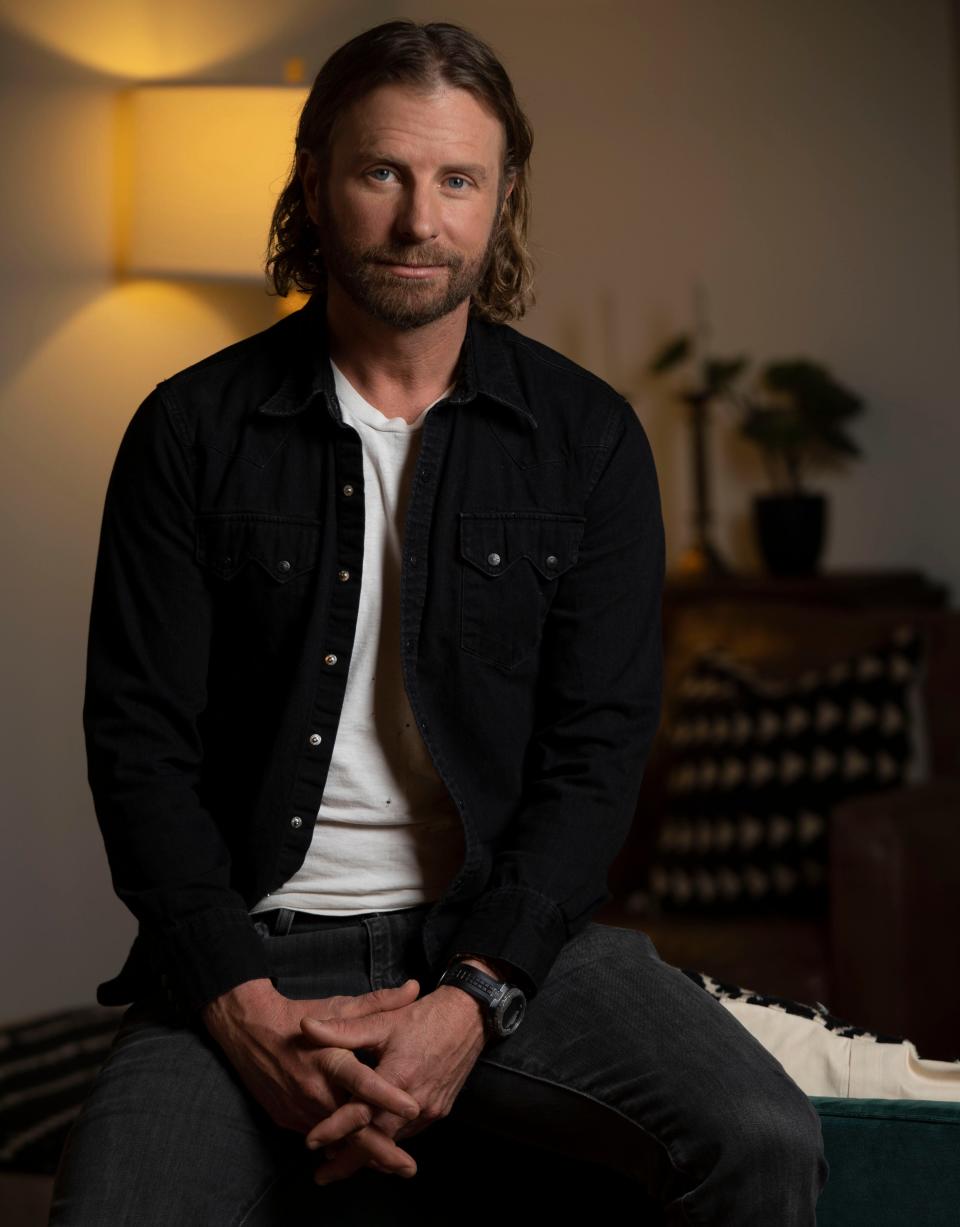 Dierks Bentley poses for a portrait  Tuesday, Feb. 7, 2023 in Nashville, Tenn. Bentley is ready for the release of his 10th studio album "Gravel and Gold" scheduled for Feb. 24th. 