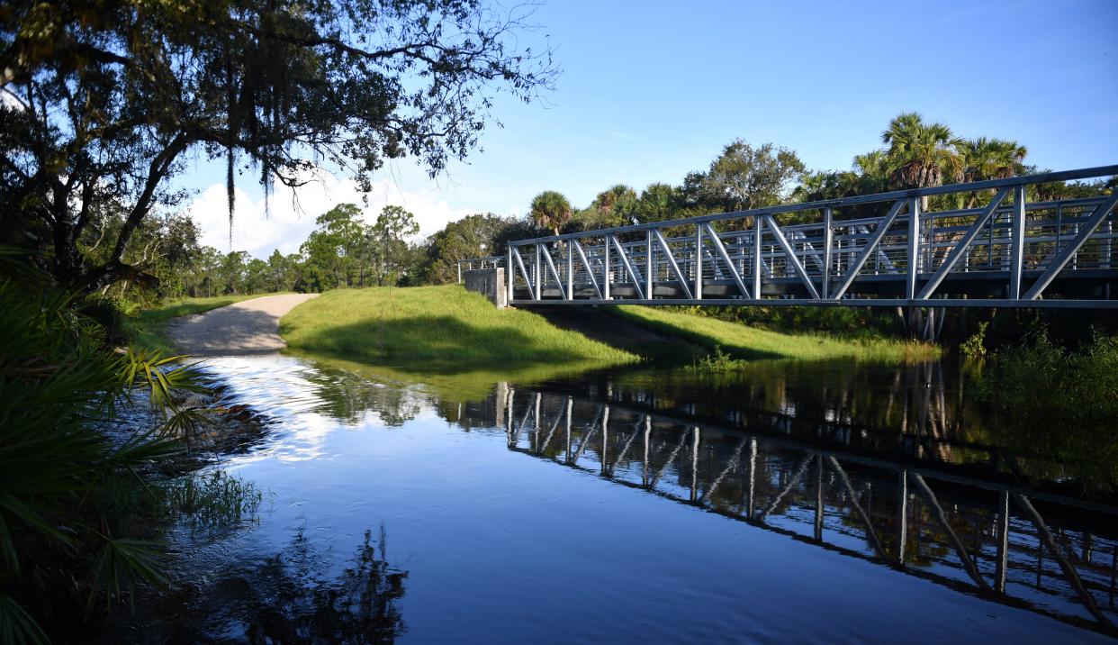 The bridge over Deer Prairie Creek is part of the North Port Connector of the Legacy Trail. The Gulf Coast Community Foundation has been a steadfast advocate for the Legacy Trail, providing more than $300,000 in financial support.