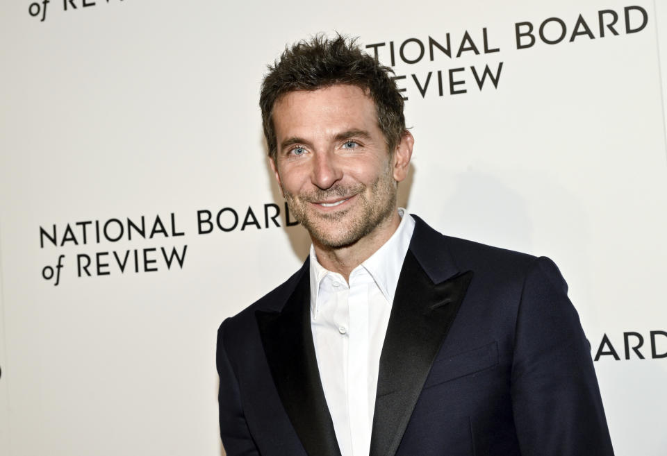 Icon award honoree Bradley Cooper attends the National Board of Review awards gala at Cipriani 42nd Street on Thursday, Jan. 11, 2024, in New York. (Photo by Evan Agostini/Invision/AP)