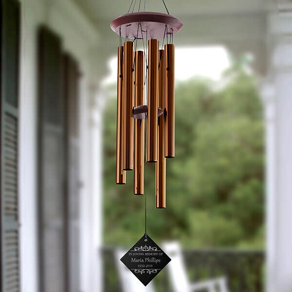 Who doesn&rsquo;t love <a href="https://fave.co/2EmFyUu" target="_blank" rel="noopener noreferrer">wind chimes</a>? You can personalize these wind chimes with a name, message and even a tune. <a href="https://fave.co/2EmFyUu" target="_blank" rel="noopener noreferrer">Get it at Personalization Mall</a>. 