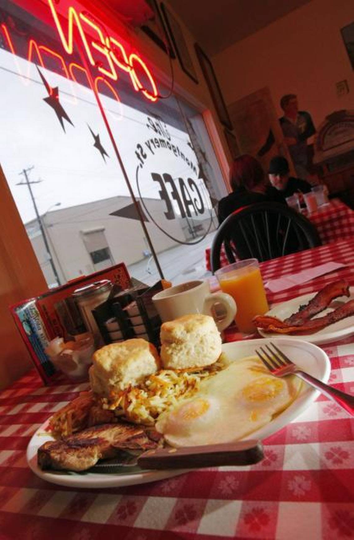 A traditional, hearty breakfast at Montgomery Street Cafe.