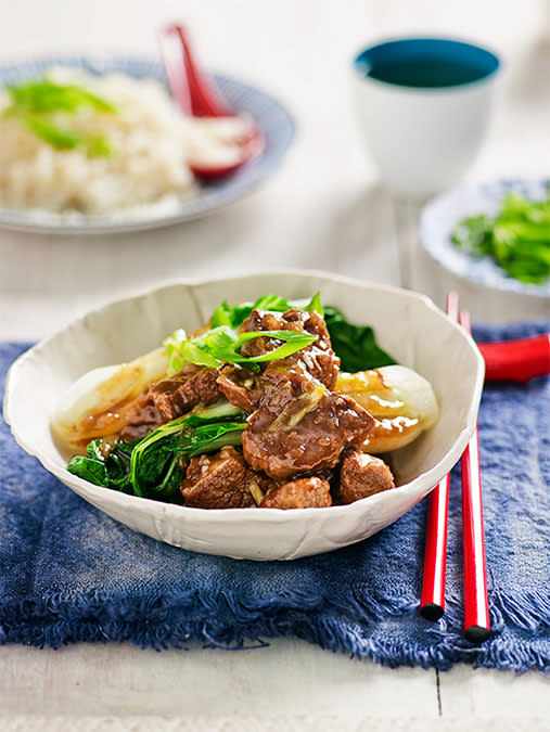 Braised beef in oyster sauce