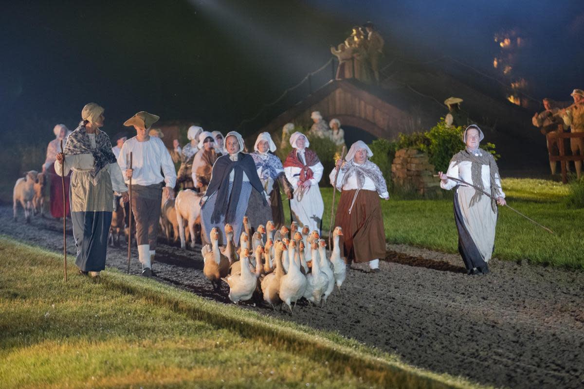Over 1000 cast crew and even geese are involved in the production of Kynren. <i>(Image: Kynren)</i>