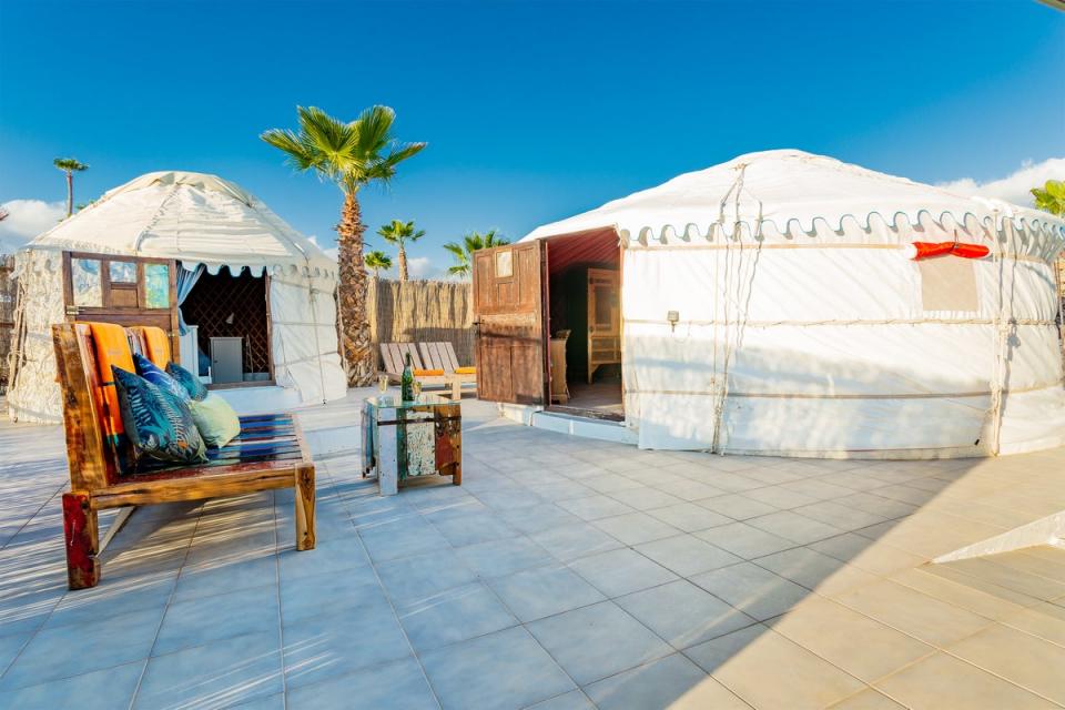 Yurts at Finca de Arrieta are solar- and wind-powered (Finca de Arrieta)