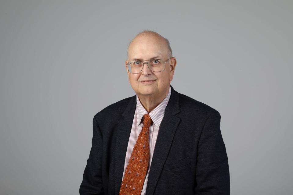 John Lindstrom in the Detroit Free Press photo studio in downtown Detroit on Thursday, Oct. 5, 2023.