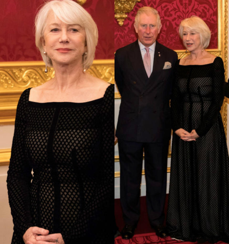 Helen Mirren attended the Invest in Futures reception for The Prince’s Trust on Thursday at St. James’s Palace. <em> (Photo: Getty)</em>