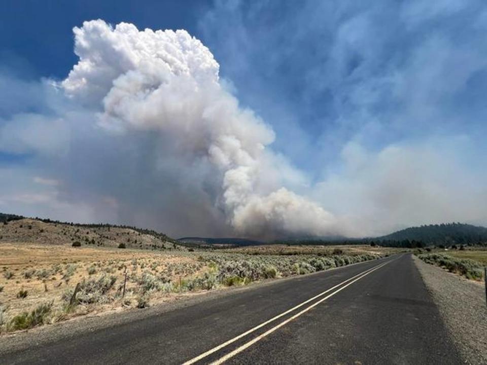 An air tanker addressing a lightning strike near the Falls Fire in Eastern Washington was missing as of Thursday evening.