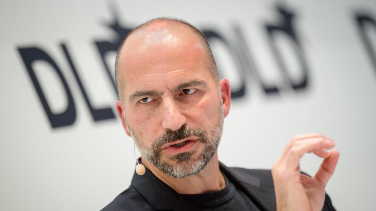 Uber-Chef Dara Khosrowshahi auf der Innovationskonferenz Digital-Life-Design (DLD). in München 2018. Foto: Matthias Balk