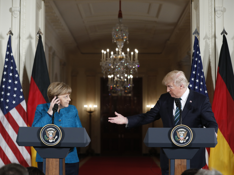 trump merkel