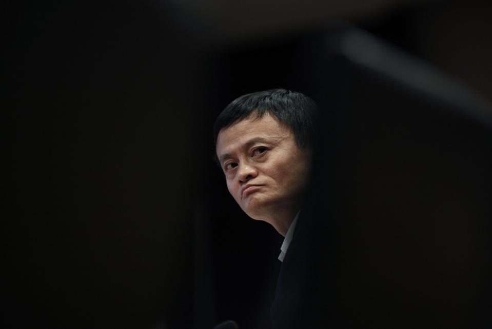 File photo of Jack Ma, chairman of China's largest e-commerce firm Alibaba Group,attending a corporate event at the company's headquarters on the outskirts of Hangzhou, Zhejiang province