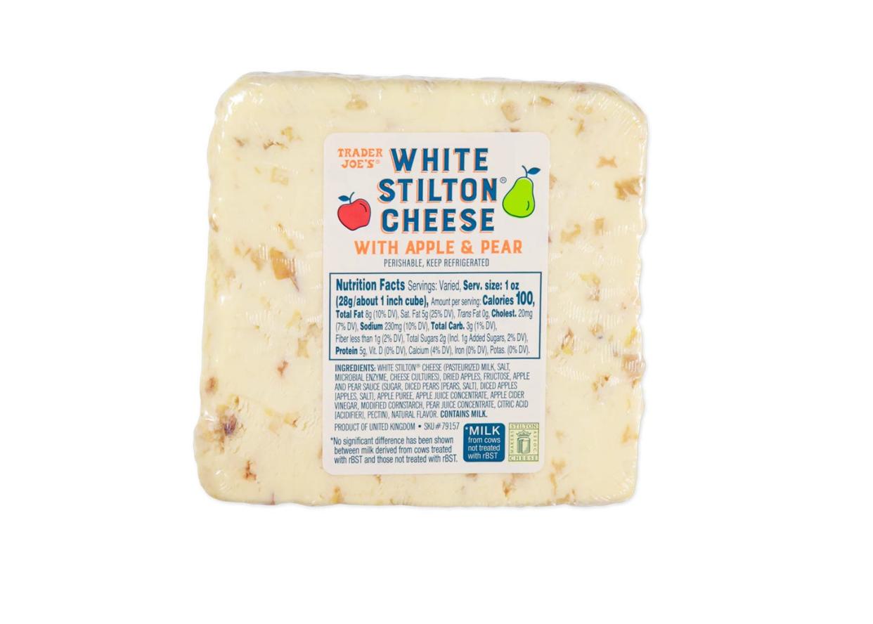 trader joes new fal products 2024 white stilton cheese